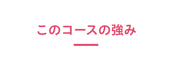 コースの強み