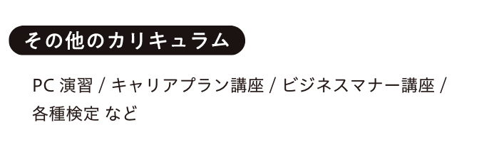 その他のカリキュラム