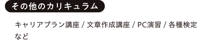 その他のカリキュラム